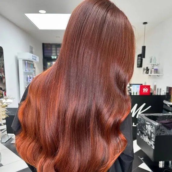Deep Auburn With Vibrant Copper Highlights — Winter Auburn Hair Color