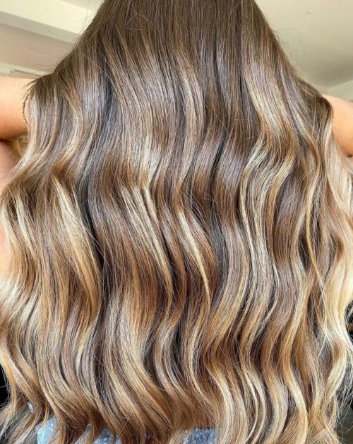 Warm Honey Tones Visual Idea — Winter Hair Colors for Blondes