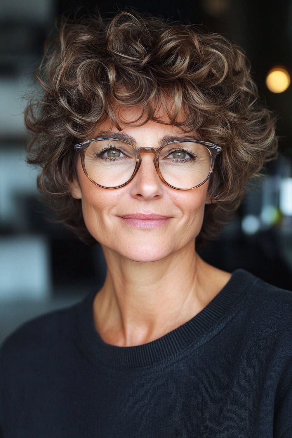 Visual Idea — A Woman With A Short — Winter Hair Colors for Women Over 70