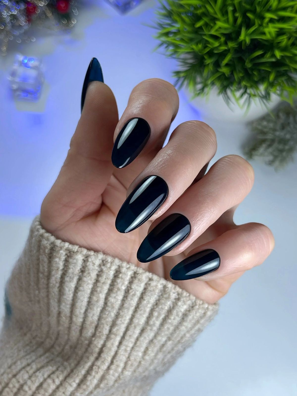 Deep Teal Visual Idea Deep Teal Visual Idea β Dark Winter Nails
