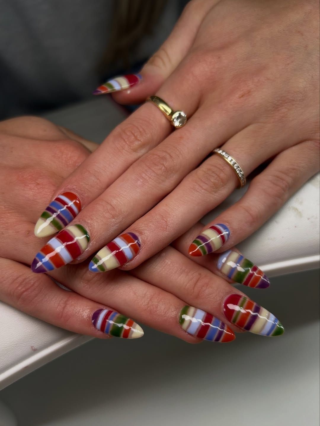 Horizontal Stripes In Various Colors Visual Idea Horizontal Stripes In Various Colors Visual Idea β Sweater Nails