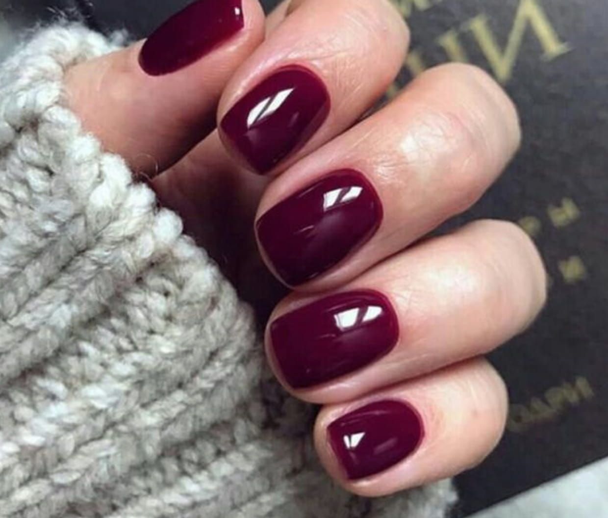 None Rich Glossy Burgundy Short Oval Nails None Rich Glossy Burgundy Short Oval Nails β Burgundy Nails