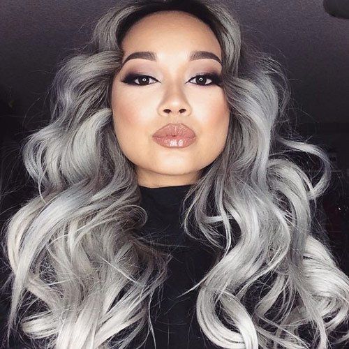 Ash Blonde Base With Silver Highlights Visual Idea — Winter Hair Colors for Gray Hair