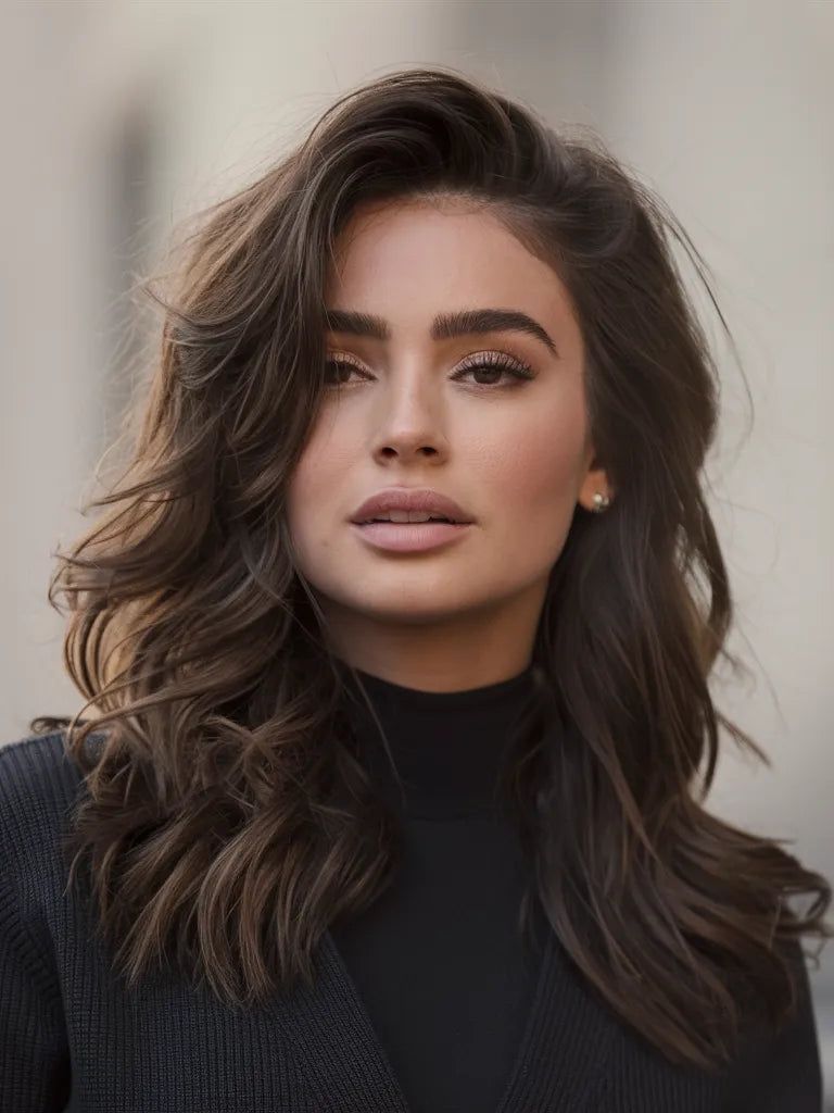 Long Layers Visual Idea Long Layers Visual Idea β Winter Hair Colors for Plus Size Women