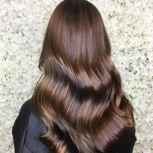 No Bangs Visual Idea No Bangs Visual Idea β Chestnut Brown Hair