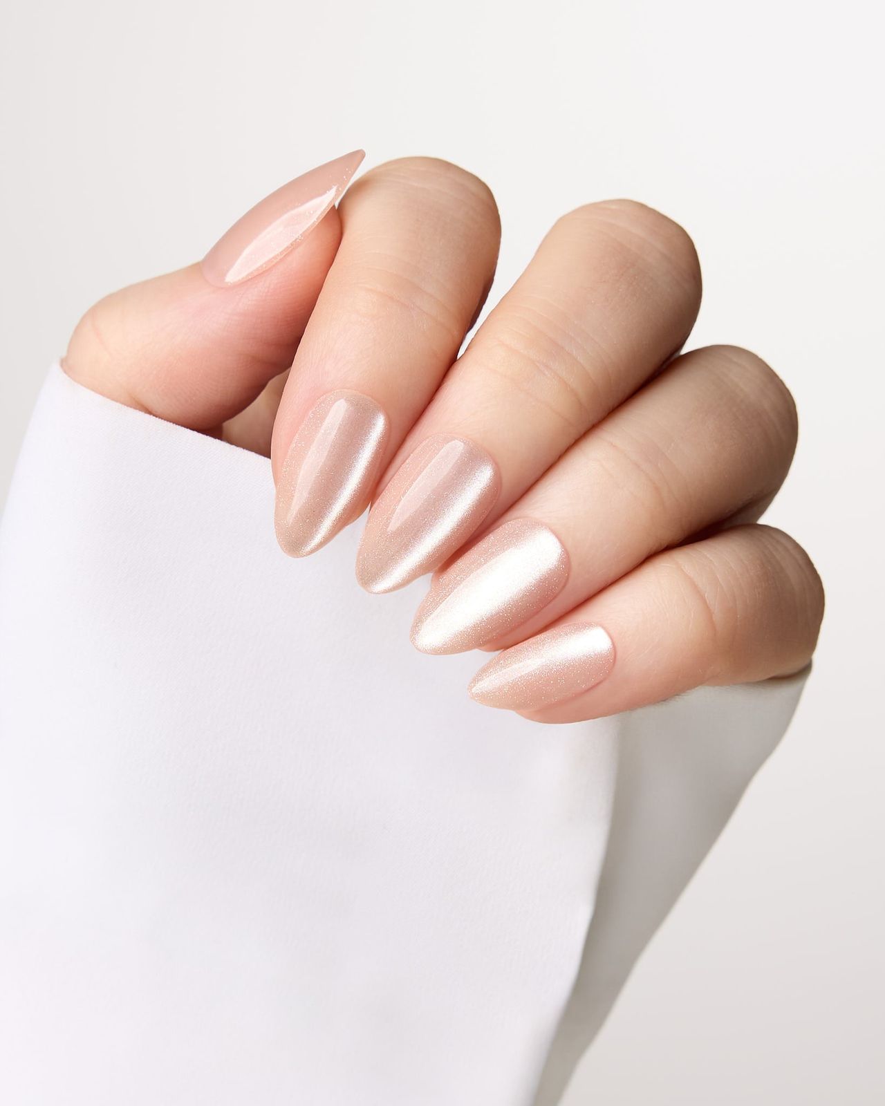 Visual Idea β The Finish Is Smooth And Iridescent Visual Idea β The Finish Is Smooth And Iridescent β Winter Champagne Nails