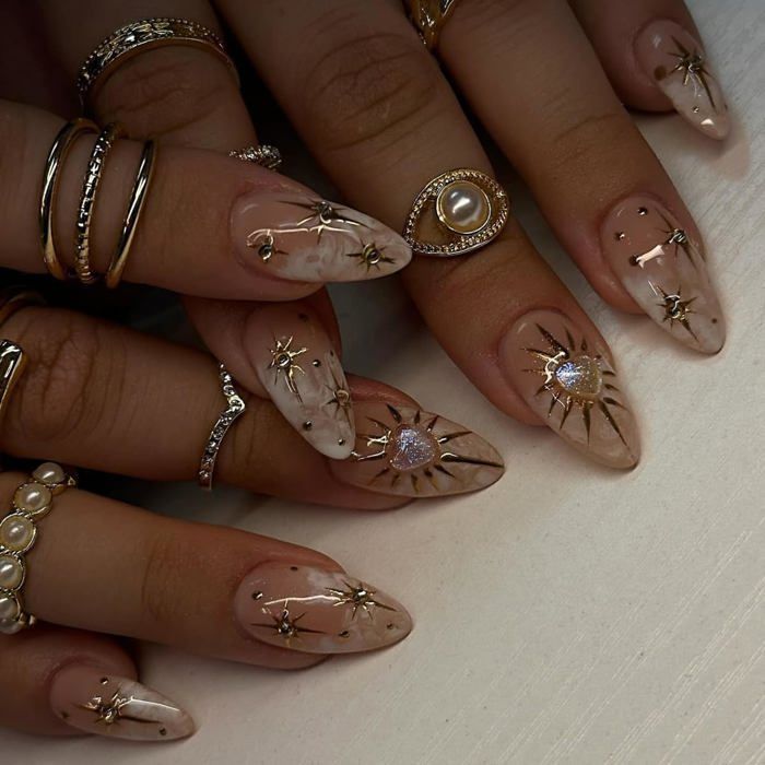 All Seasons Visual Idea All Seasons Visual Idea โ Winter Almond Nails