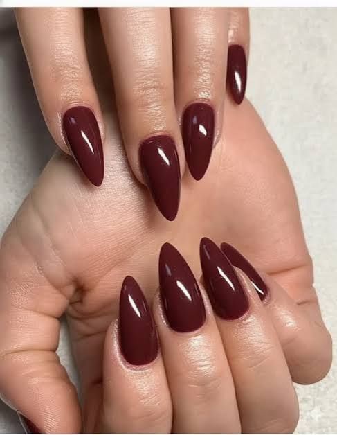 Swirls Of Brown On Nude Base Visual Idea Swirls Of Brown On Nude Base Visual Idea β Winter Nail Colors for Dark Skin