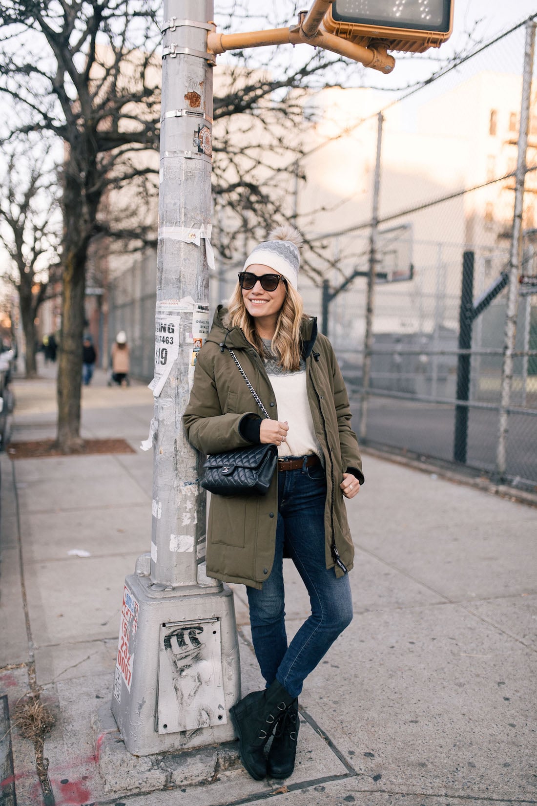 Parka and Beanie for Casual City Exploration — Winter Travel Outfits