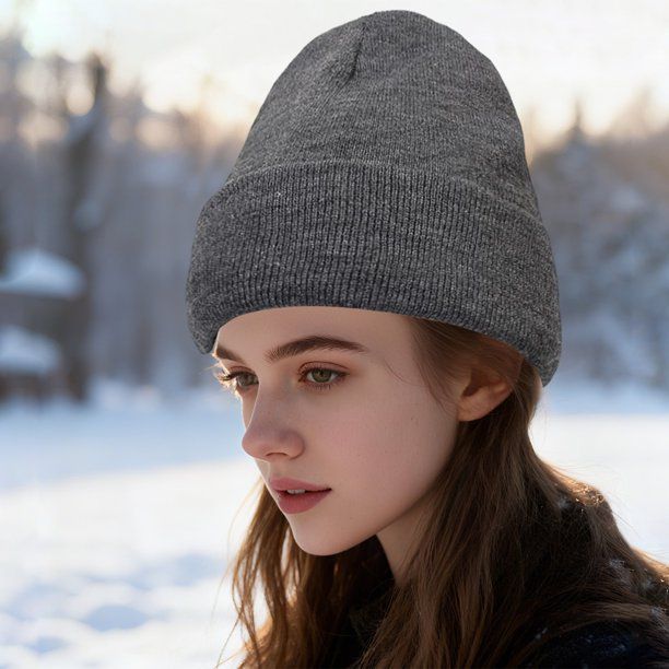 Simple Straight Hair Under a Beanie Simple Straight Hair Under a Beanie β Winter Hat Hairstyles