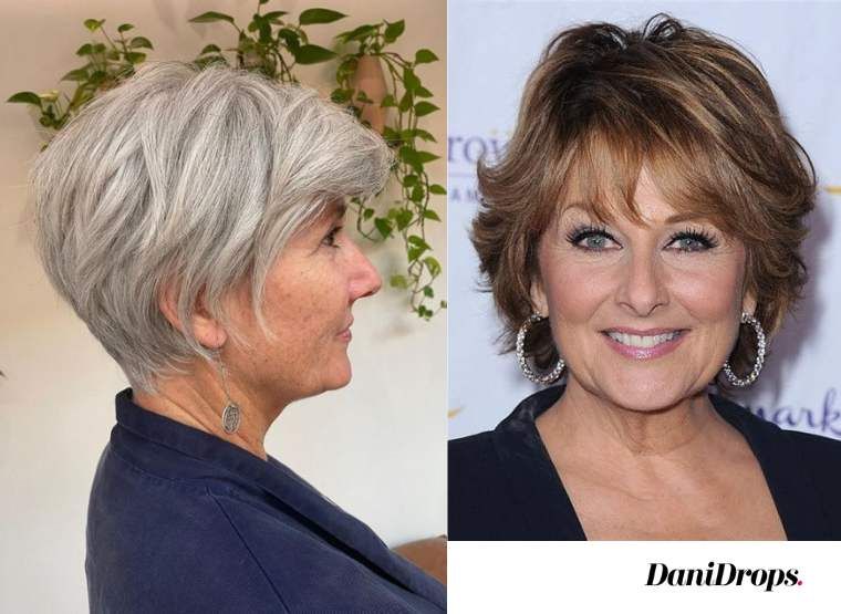 Silver Grey Layered Bob with Texture Silver Grey Layered Bob with Texture β Winter Hairstyles for Women Over 60