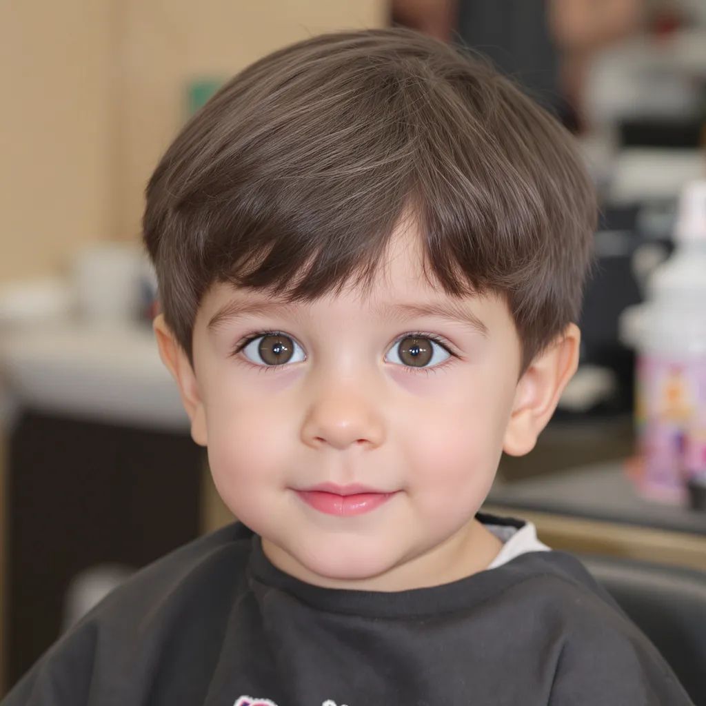 Classic Short Cut With Soft Bangs Classic Short Cut With Soft Bangs β Winter Haircuts for Boys