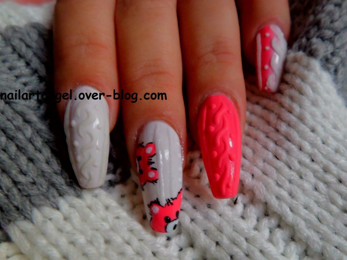3D Texture Applied Evenly Visual Idea 3D Texture Applied Evenly Visual Idea β Sweater Nails