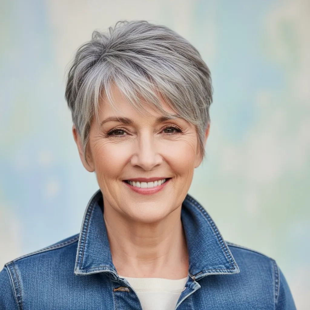 Grey Visual Idea Grey Visual Idea β Winter Hairstyles for Women Over 60