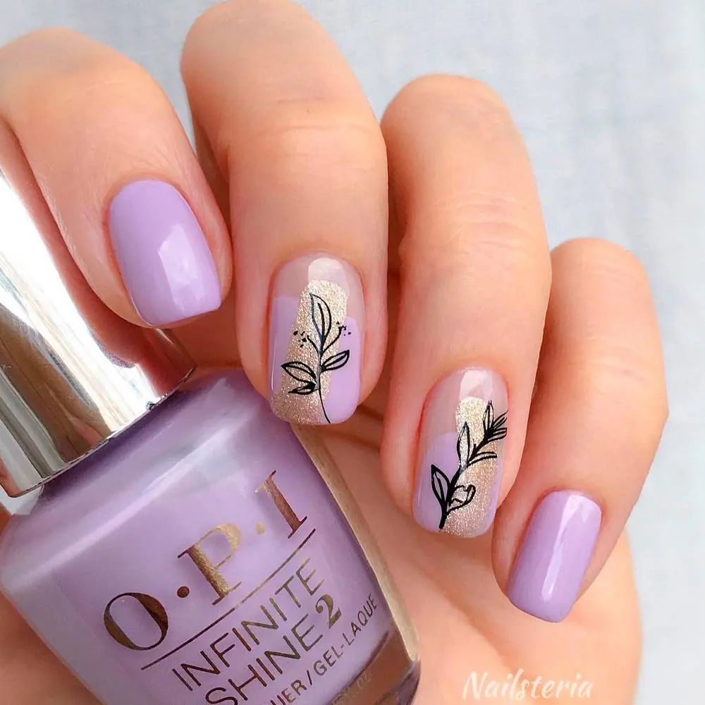 Spring Visual Idea Spring Visual Idea β Winter Lavender Nails