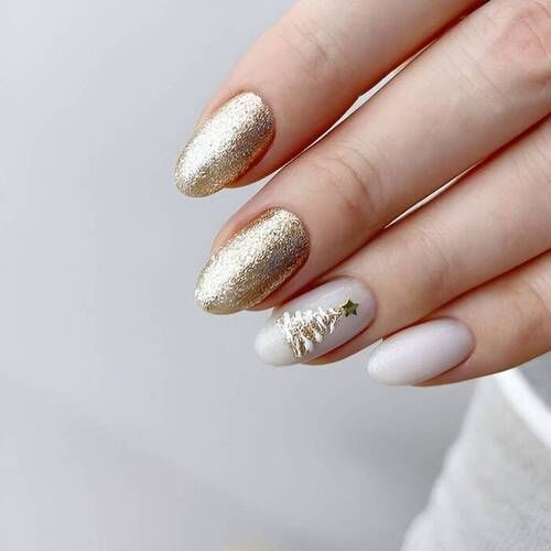 Ongles pailletés pour le nouvel an !