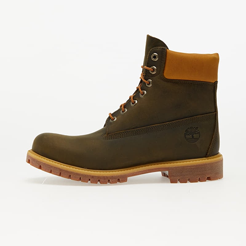 Waterproof Brown Timberland 6-Inch Boot with Contrasting Collar Waterproof Brown Timberland 6-Inch Boot with Contrasting Collar β Timberland Boots Outfits