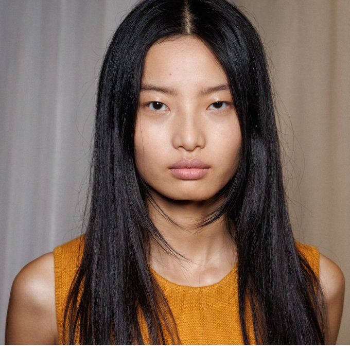 Long Straight Black Hair With Face Layers — Winter Haircuts for Straight Hair