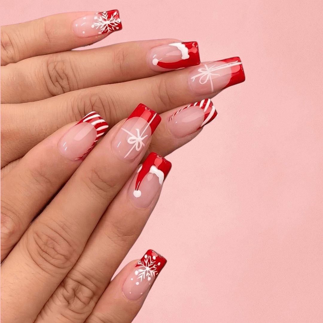Glossy Visual Idea Glossy Visual Idea β Winter Party Nails