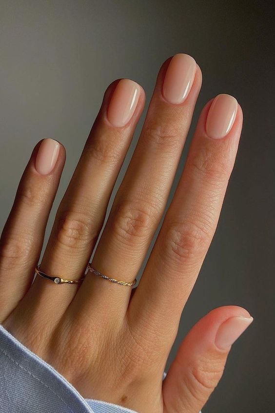 Sheer Nude Pink Short Oval Gloss Sheer Nude Pink Short Oval Gloss β Everyday Winter Nails