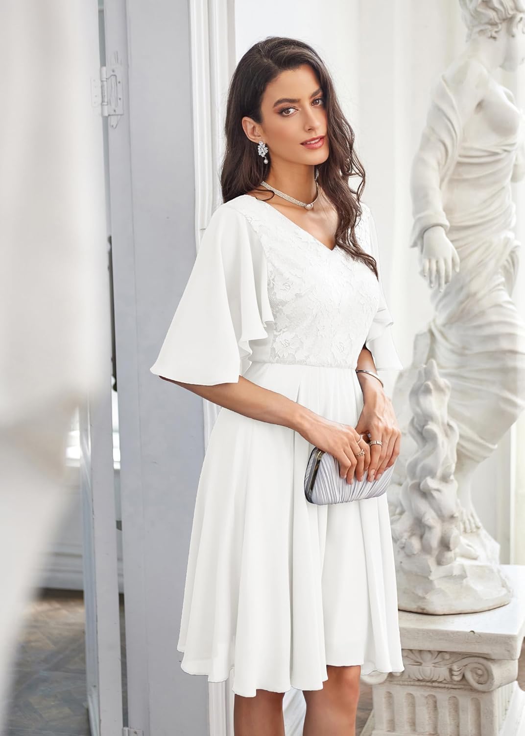 Robe Blanche De Soirée Hivernale | Soirée Blanche
