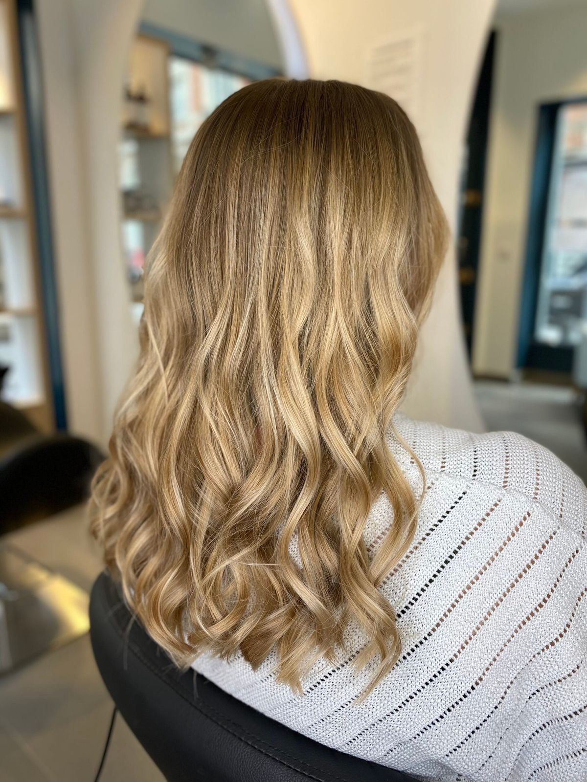 Mid-Back Honey Blonde With Lighter Blonde Lowlights — Lowlights for Blonde Hair