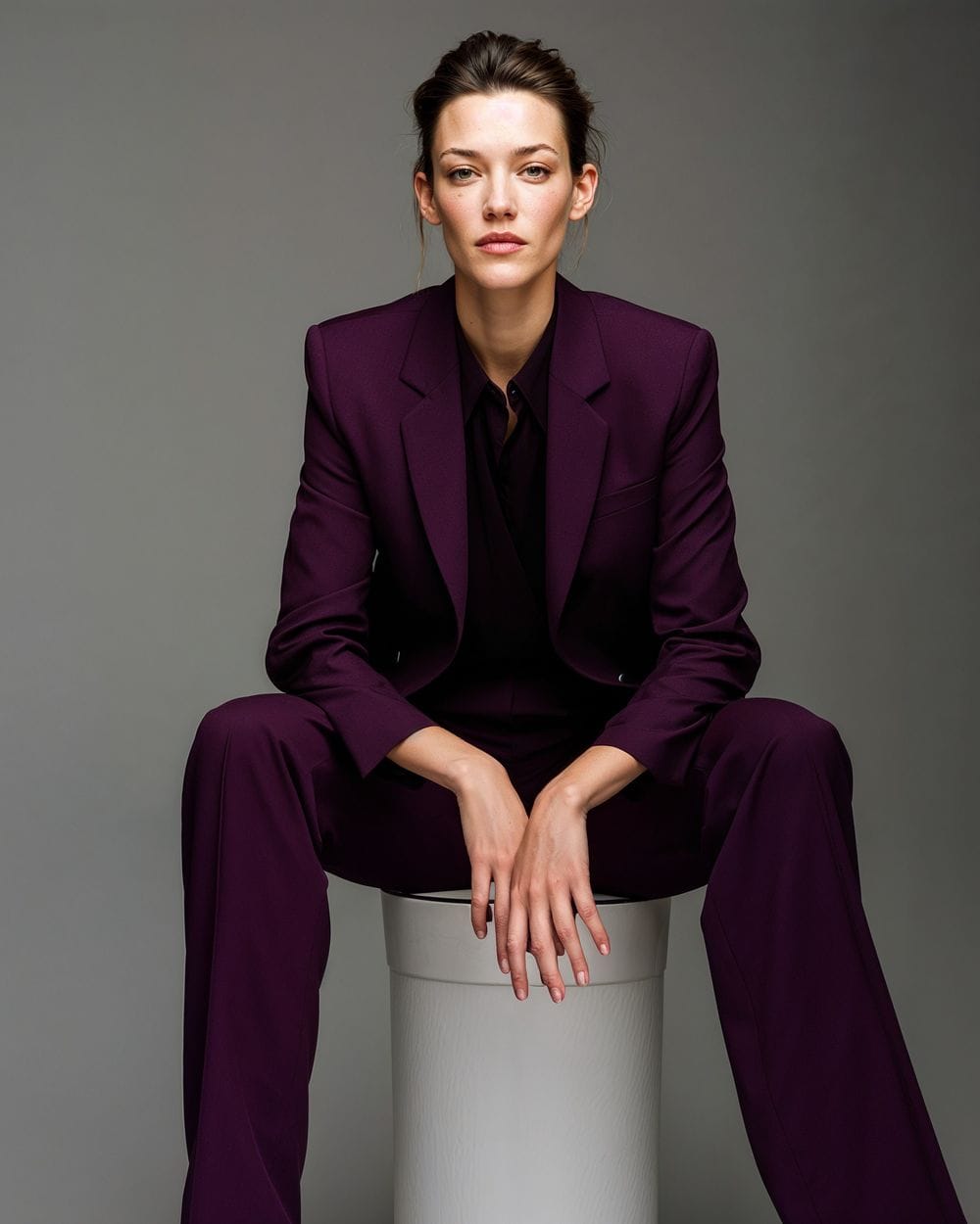 Fitted Deep Purple Suit for Formal Occasions — Royal Purple Outfits