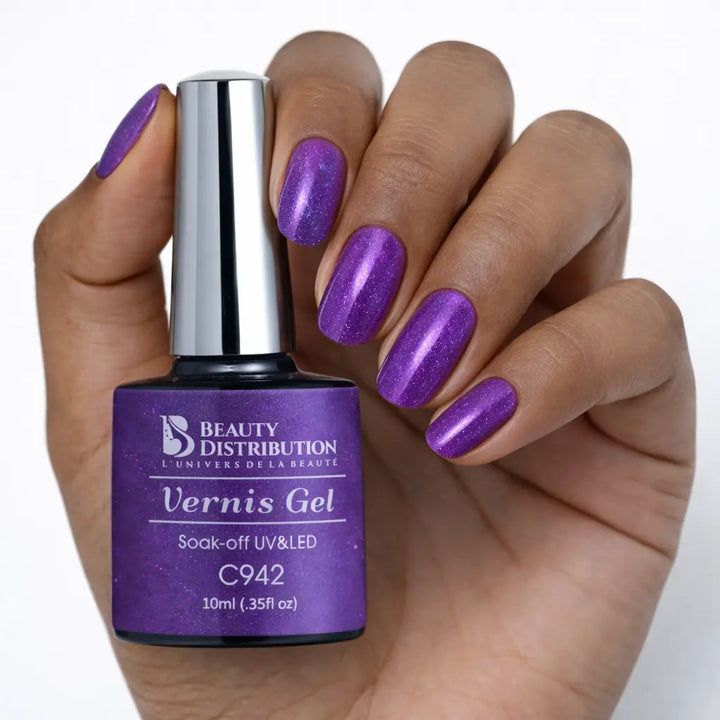 Lavender French Tips with White Dot Accents — Winter Purple Nails