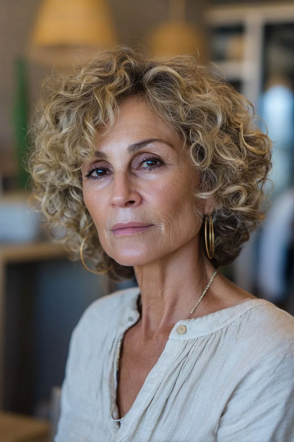 Golden Blonde Long Layers — Winter Hair Colors for Women Over 60