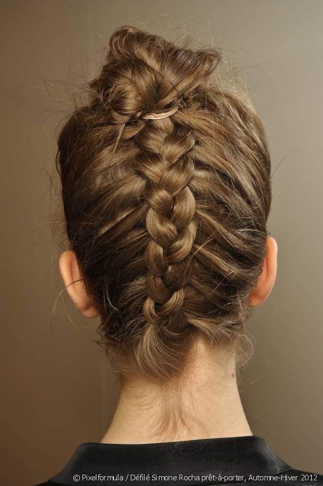 Visual Idea — Leading Into A Tightly Secured Bun — Winter Date Night Hairstyles