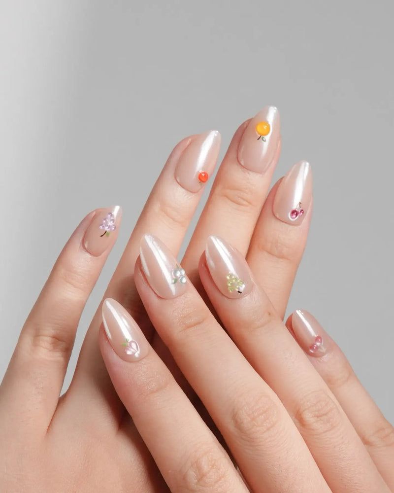Pink French Snowflake Coffin Nails Pink French Snowflake Coffin Nails β Simple Short Christmas Nails 2026