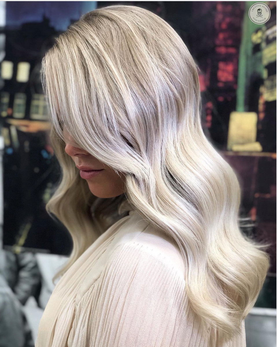 Collarbone Platinum Blonde with Ash Shadow Collarbone Platinum Blonde with Ash Shadow β Winter Highlights