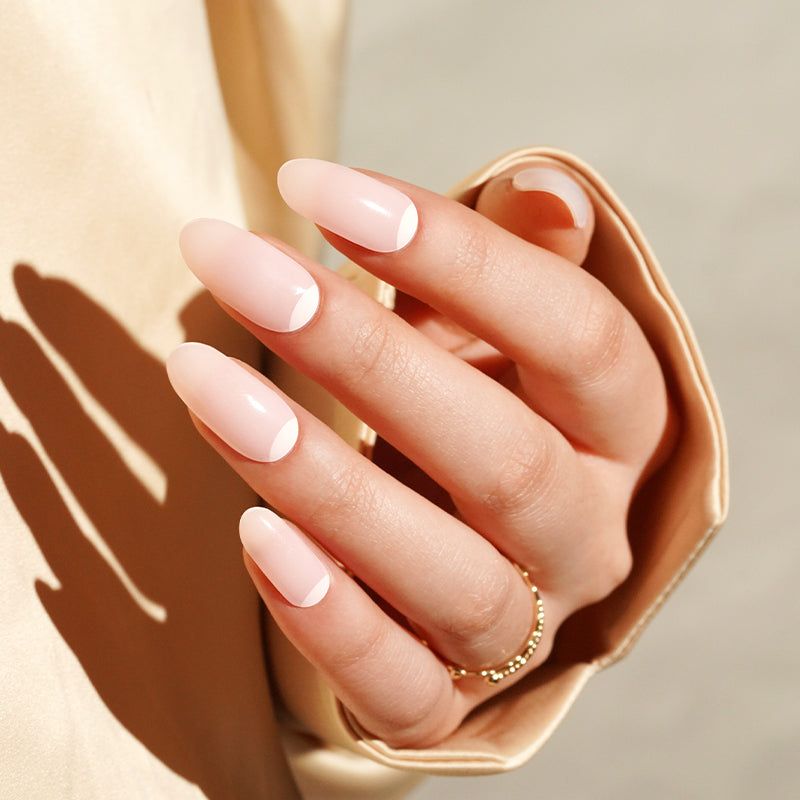 Milky White French Manicure Almond Nails Milky White French Manicure Almond Nails β Milky White Nails
