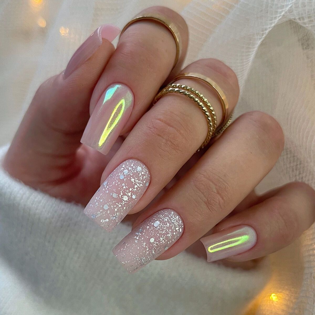 Visual Idea β Medium Square Nails In A Pale Pink Visual Idea β Medium Square Nails In A Pale Pink β Old Money Winter Nails
