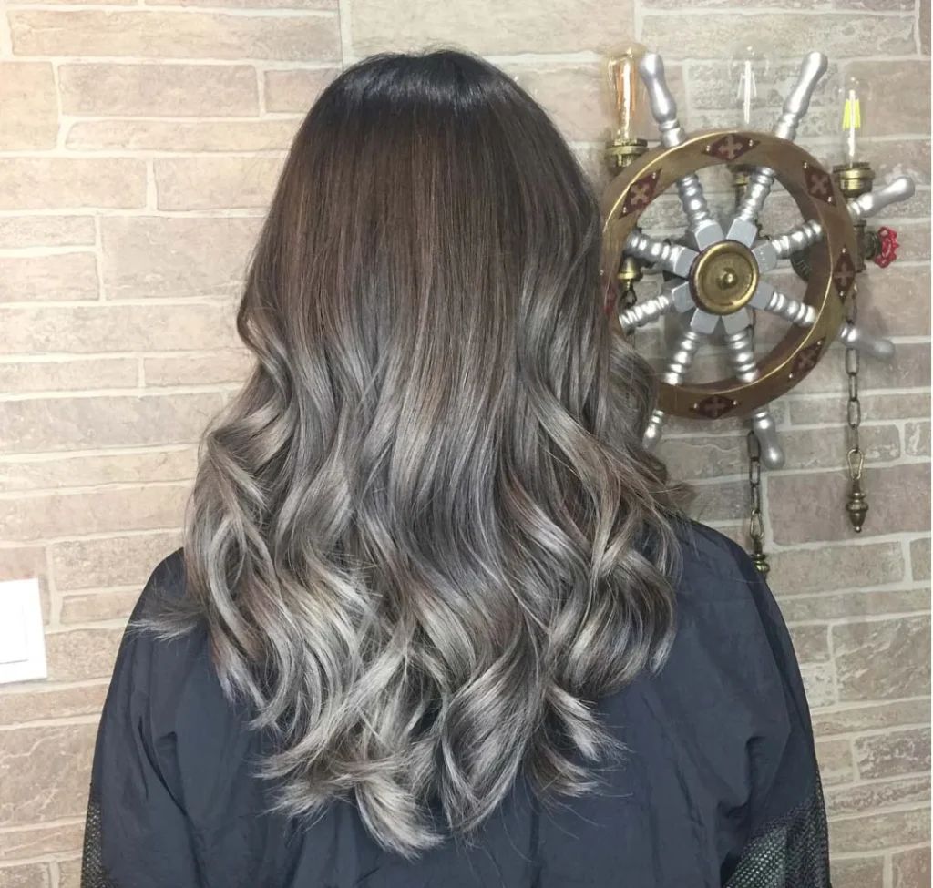 Dark Brown Base With Ash Blonde Balayage Visual Idea Dark Brown Base With Ash Blonde Balayage Visual Idea โ Winter Hair Colors for Brunettes