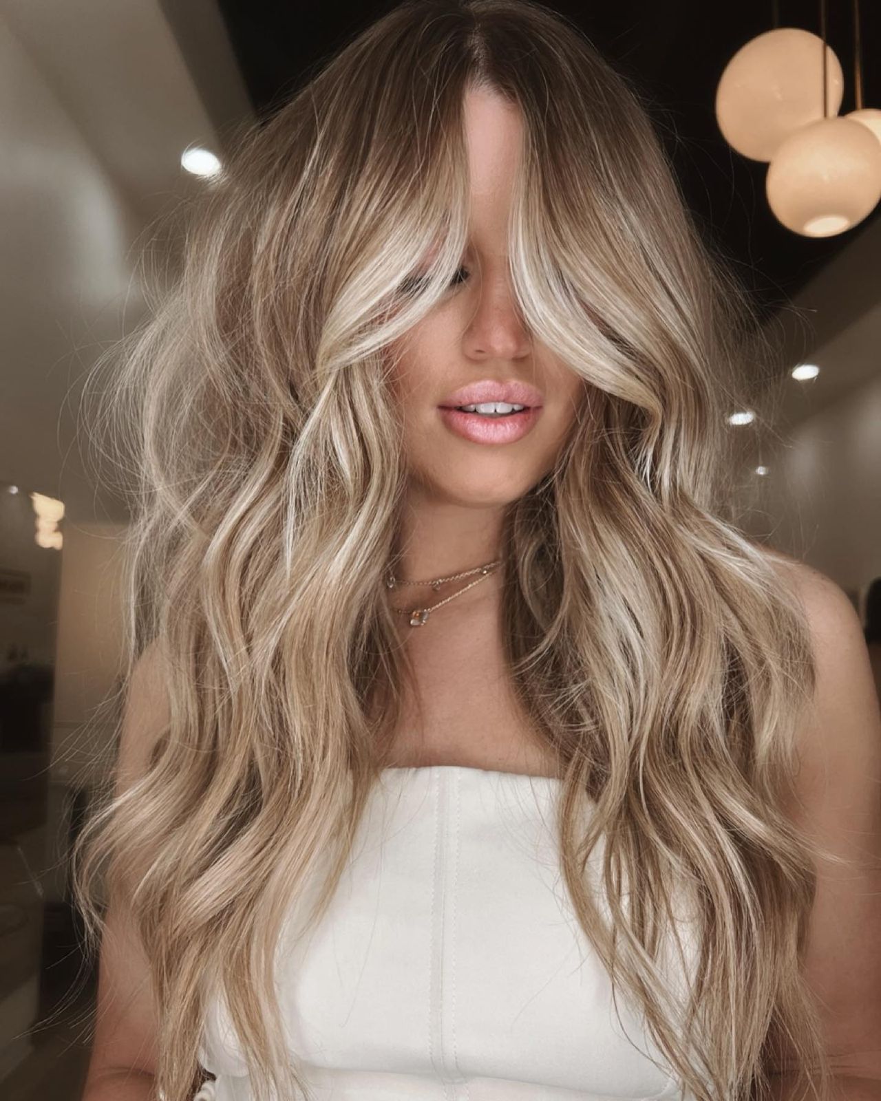 Mid-Back Ash Blonde With Root Shadow Mid-Back Ash Blonde With Root Shadow β Icy Blonde Hair