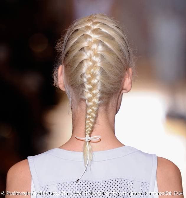 Platinum Blonde Visual Idea — Winter Braided Hairstyles