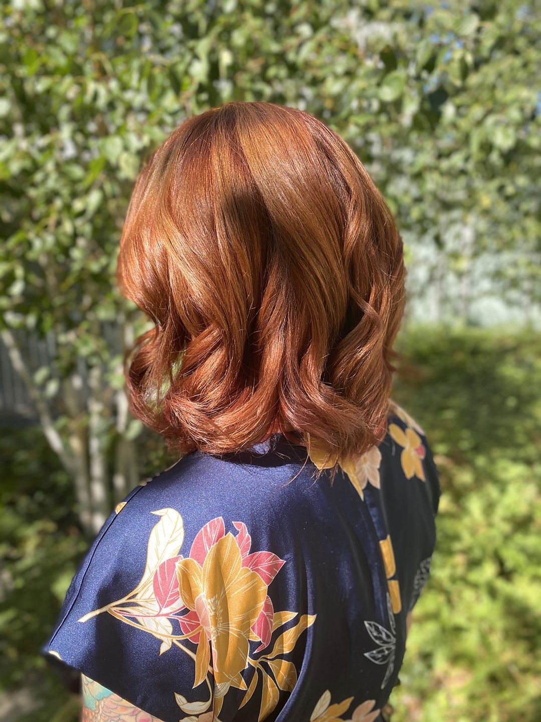 Voluminous Bob In Warm Copper Red — Winter Hair Colors
