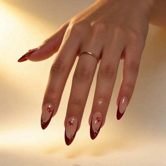 Visible Visual Idea Visible Visual Idea β Medium Winter Almond Nails
