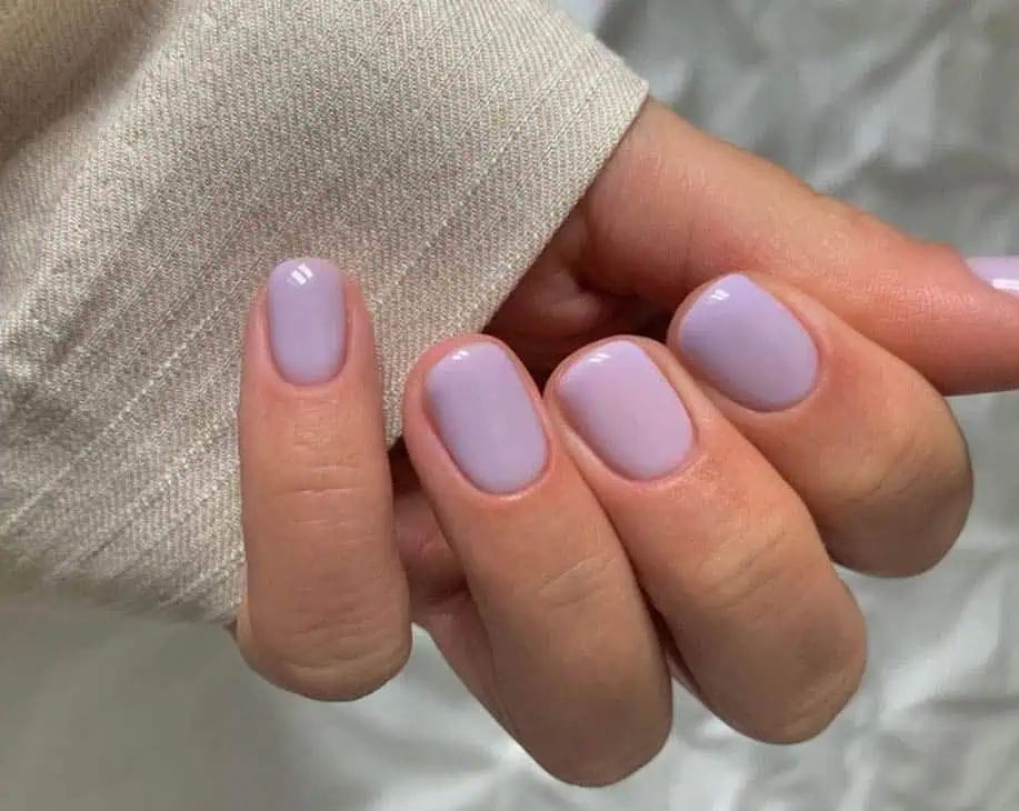 Flawless Glossy Lavender Ovals Flawless Glossy Lavender Ovals β Winter Lavender Nails