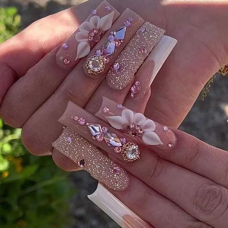 Spring Summer Visual Idea — Long Winter Coffin Nails