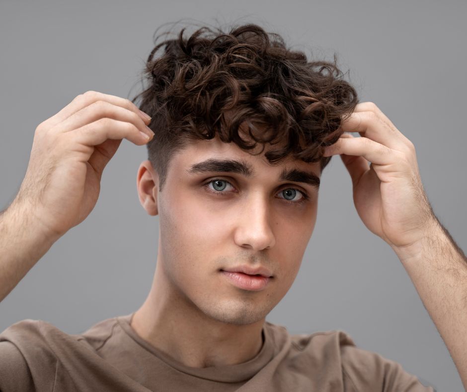 Voluminous Curly Crop with Short Fringe — Winter Haircuts for Men