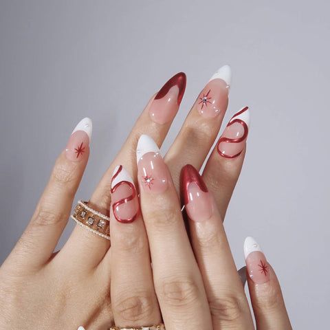 Christmas Visual Idea — Christmas Almond Nails 2026