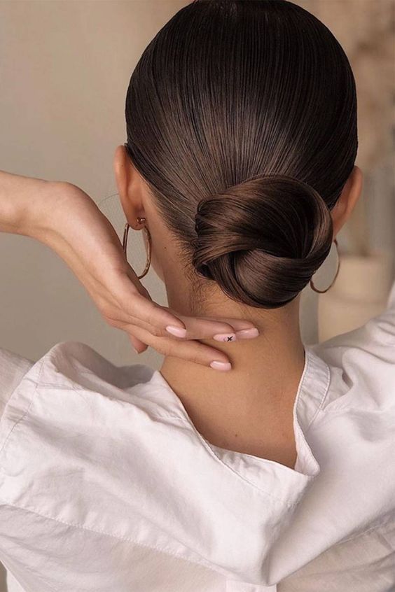 Dark Brown Visual Idea Dark Brown Visual Idea β Winter Wedding Guest Hairstyles