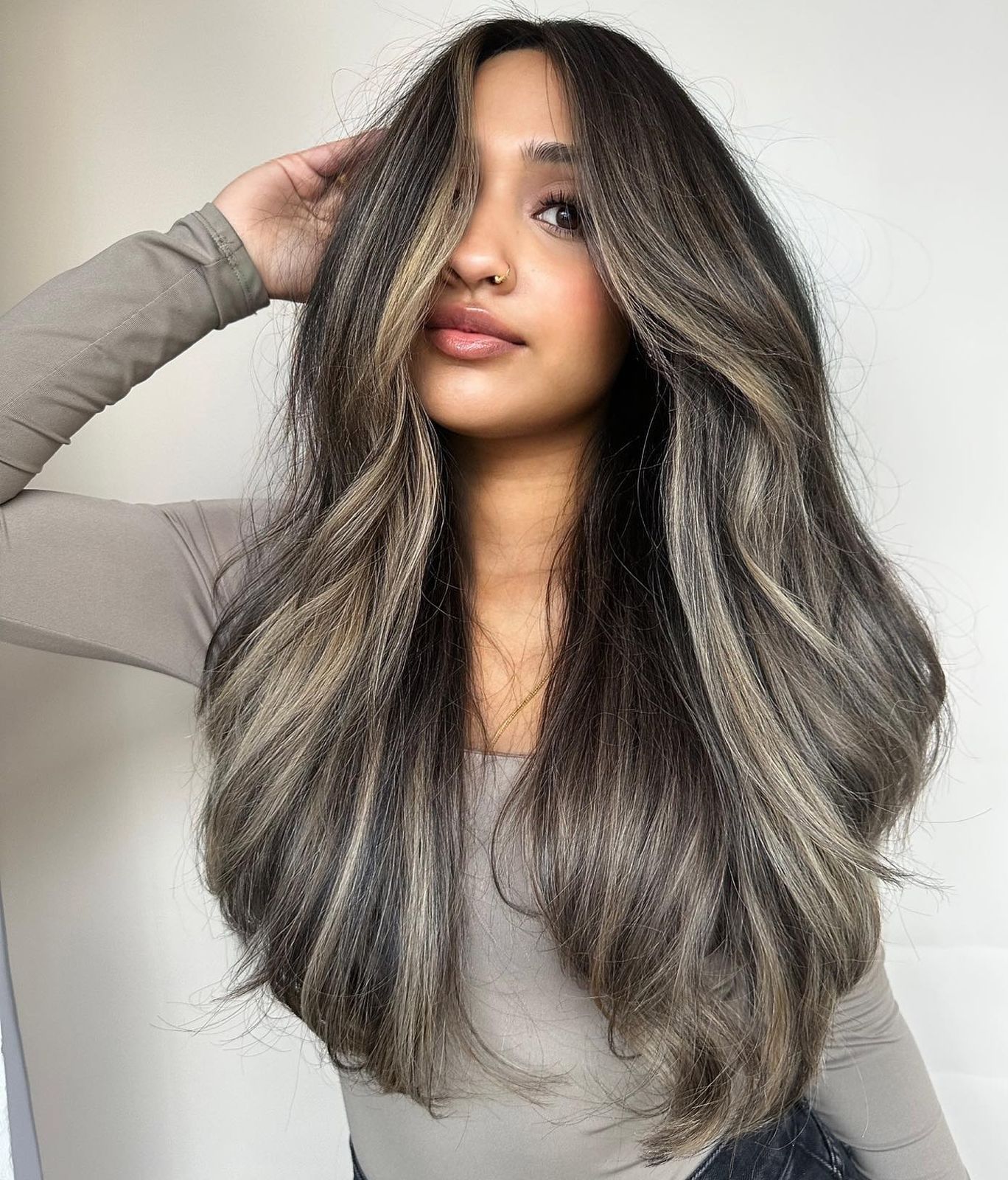 Dark Brown With Ash Blonde Highlights — Ash Brown Hair