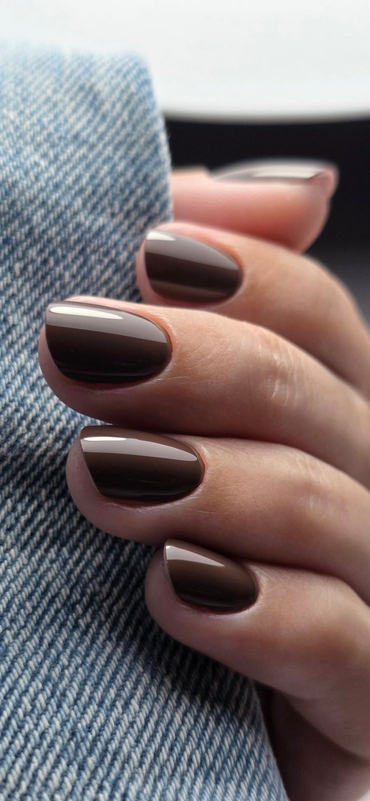 Rich Dark Chocolate High Gloss Almond Nails Rich Dark Chocolate High Gloss Almond Nails β Mocha Nails