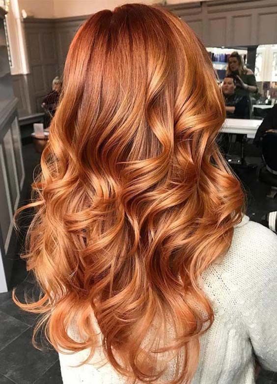 Vibrant Copper-Auburn With Golden Tones — Winter Auburn Hair Color