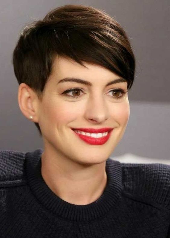 Sleek Dark Brown Pixie Cut Sleek Dark Brown Pixie Cut β Winter Hair Colors for Plus Size Women