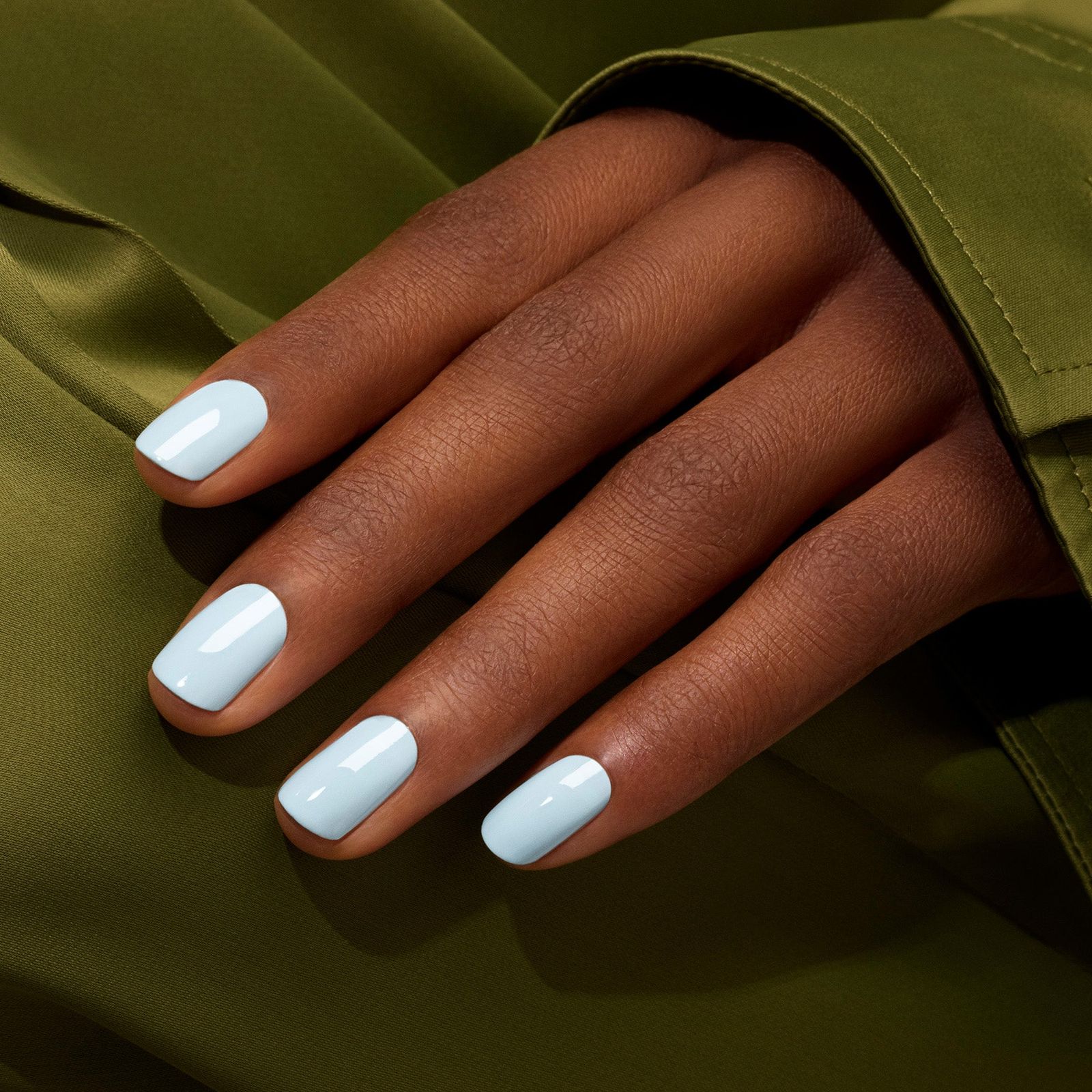 Pale Cool Blue Opaque Glossy Short Oval Nails Pale Cool Blue Opaque Glossy Short Oval Nails β Icy Blue Nails