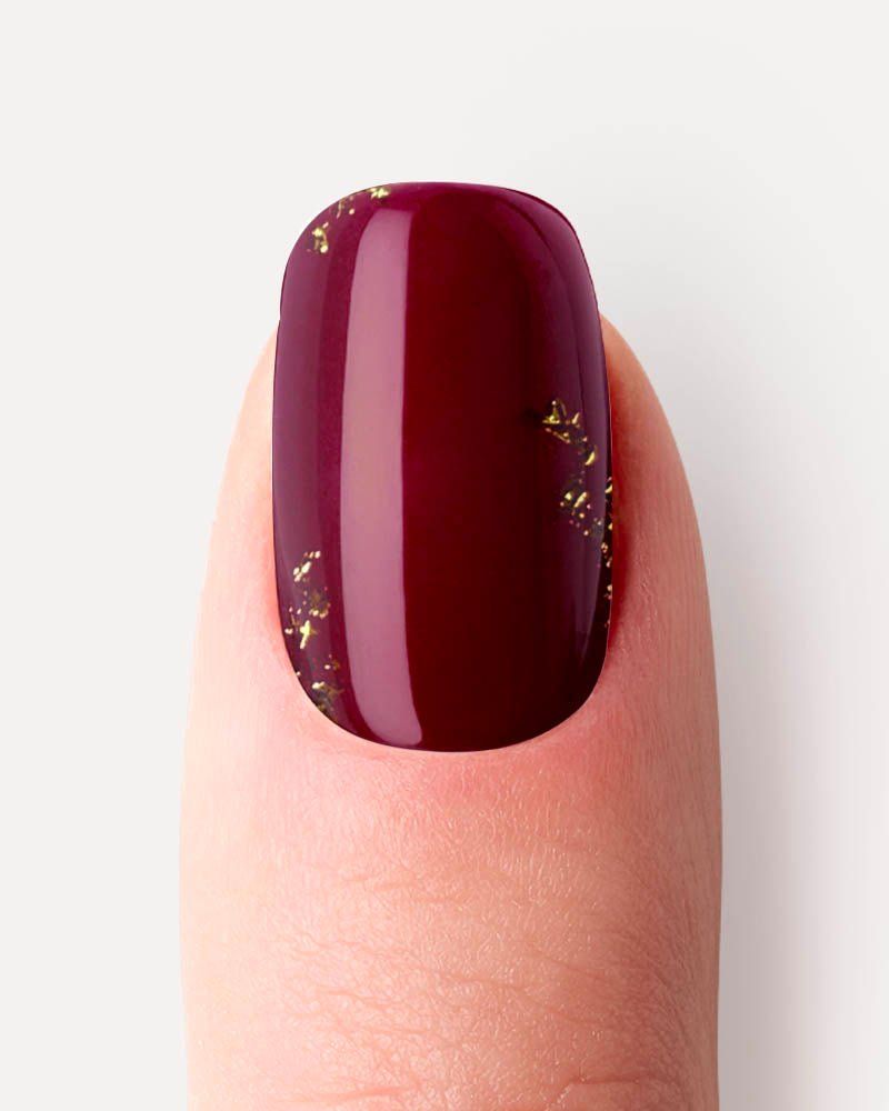 Glossy Visual Idea Glossy Visual Idea β Burgundy Nails
